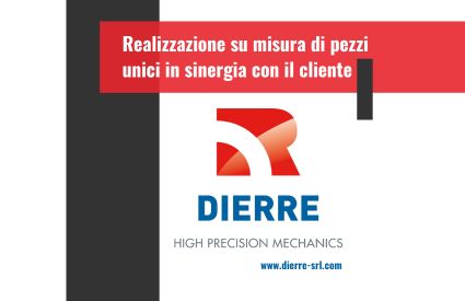 Specializzati in lavorazioni meccaniche di precisione, Dierre realizza componenti su misura e pezzi unici, collaborando con il cliente per offrire soluzioni personalizzate di alta qualità